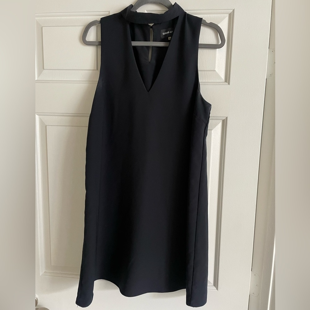 Sugar and Lips V Neck Dress - formal dress - going out dress